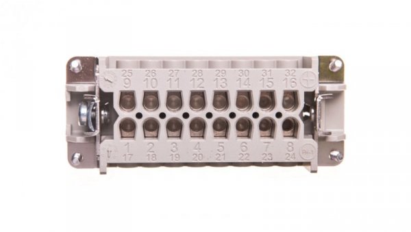 Wkład złącza 16P+PE żeński 16A 500V EPIC H-BE 16 BS 10195100
