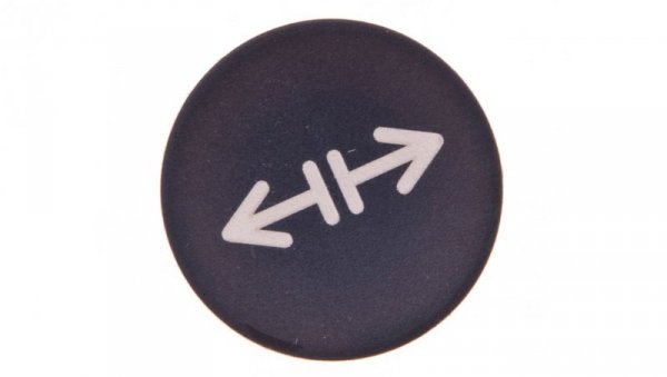 Soczewka przycisku 22mm płaska czarna z symbolem LUZOWANIE M22-XD-S-X13 218179
