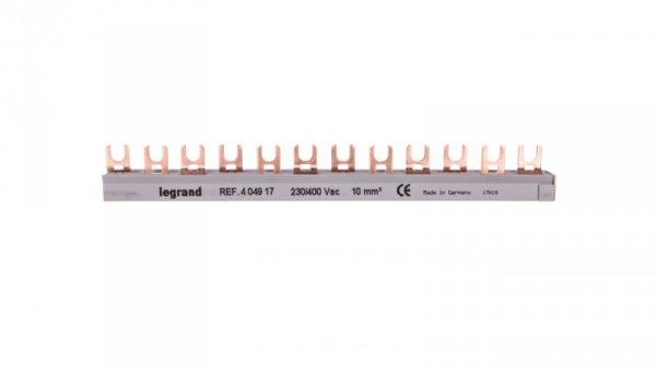 Szyna łączeniowa 3P 63A 10mm2 widełkowa (12 mod.) BI3-10-12 404917