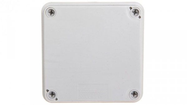 Puszka hermetyczna natynkowa 108x108x56mm IP65 szara PH-1A.1 28.11