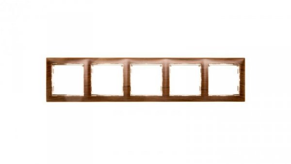 VALENA Ramka pięciokrotna pozioma wenge/ srebro 770375