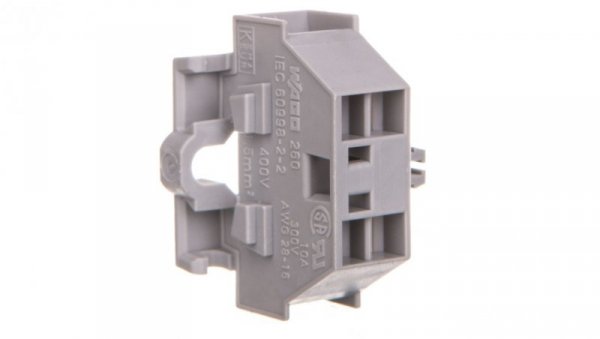 Złączka 4-przewodowa 1,5mm2 szara z mocowaniem śrubowym 260-331 /50szt./