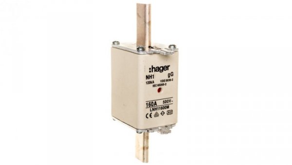 Wkładka bezpiecznikowa NH1C 160A 500V gG LNH1160M