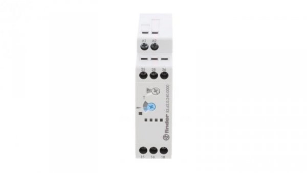 Przekaźnik czasowy 2P 8A 24-240V AC/DC 0,05s-180s jednofunkcyjny BI 250V 83.62.0.240.0000