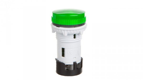 Lampka sygnalizacyjna /zintegrowana LED/ soczewka płaska karbowana 240 VAC zielona TT02X1 004770762