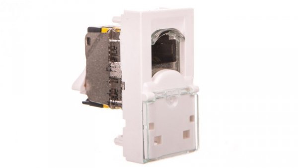 Gniazdo M45 1 moduł RJ45 kat. 6A UTP białe 076571