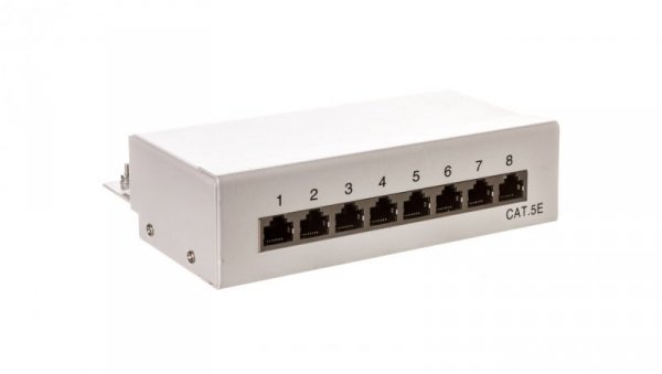Ethernet patch panel STP kat.5e 8 portowy 68882