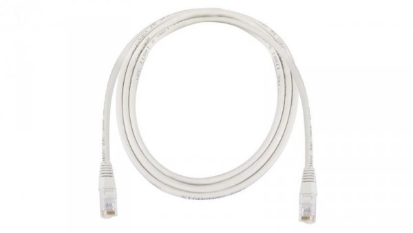 Kabel krosowy patchcord U/UTP kat.5e CCA szary 25m S9130