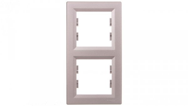 ASFORA Ramka 2-krotna pionowa aluminium EPH5810261