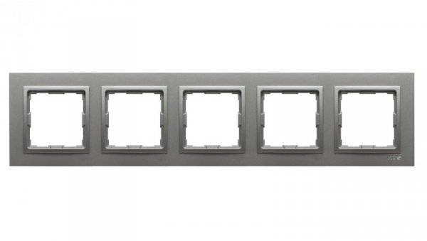 VENA2 Ramka pięciokrotna aluminium 524085