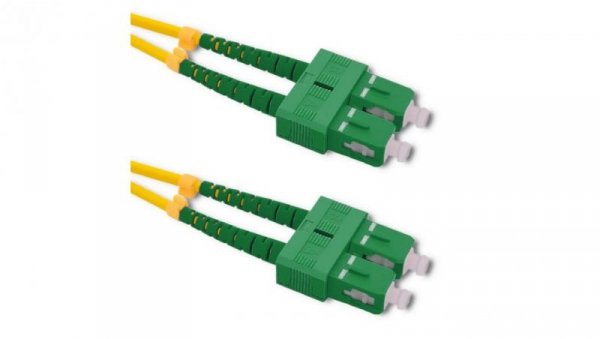 Qoltec Patchcord światłowodowy SC/APC - SC/APC Singlemode 9/125 G652D Duplex 1.5m