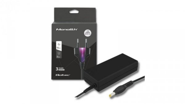 Qoltec Zasilacz do laptopa Lenovo 65W 20V 3.25A 4.0*1.7 +kabel zasilający