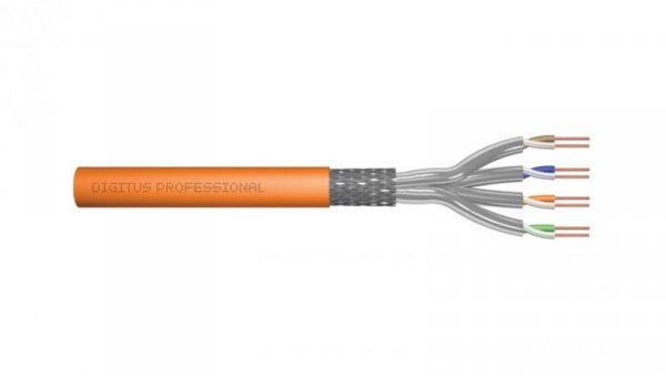 Kabel teleinformatyczny S/FTP kat.7 LSZH drut pomarańczowy B2ca DK-1745-VH-5 /500m/