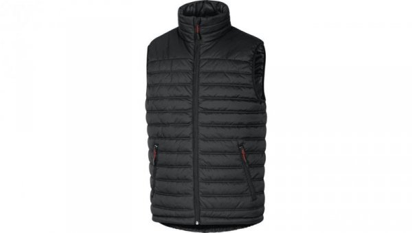 Kamizelka puchowa z poliamidu Ripstop powlekanego Pu kolor czarny rozmiar L GDOONNRGT