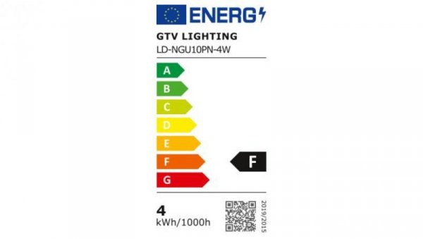 Żarówka LED SMD 2835, GU10, 4W, 300 lm, 4000K, AC220-240V, kąt świecenia 120