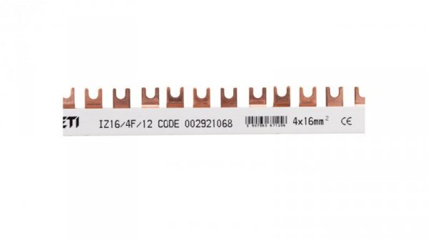 Szyna łączeniowa widełkowa 4P 100A 16mm2 (12mod.) IZ16/4F/12 002921068