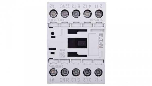 Stycznik mocy 15A 3P 24V AC 0Z 1R DILM15-01(24V50/60HZ) 290097
