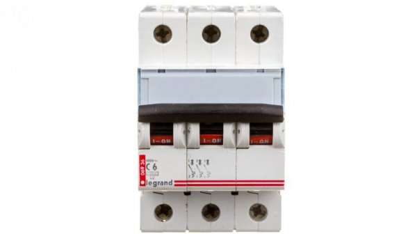 Wyłącznik nadprądowy 3P C 6A 10kA AC S313 TX3 404218