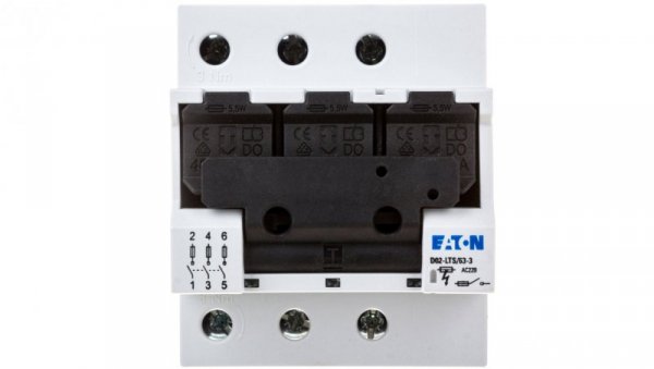 Rozłącznik bezpiecznikowy 63A 3P D02 D02-LTS/63-3 114320