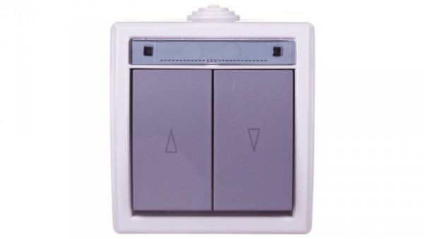 AQUANT Łącznik żaluzjowy IP55 szary ŁNT-8 1208-10