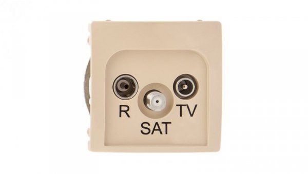 Simon Basic Gniazdo antenowe RD/TV/SAT przelotowe beżowe BMZAR-SAT10/P.01/12