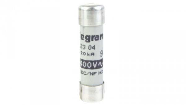 Wkładka bezpiecznikowa cylindryczna 8,5x31,5mm 4A gG 400V 012304