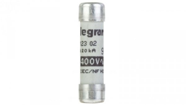 Wkładka bezpiecznikowa cylindryczna 8,5x31,5mm 2A gG 400V 012302