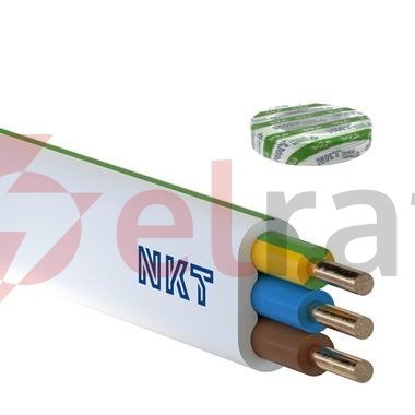 Przewód NKT instal PLUS YDYp 3x2,5 żo 450/750V /100m/