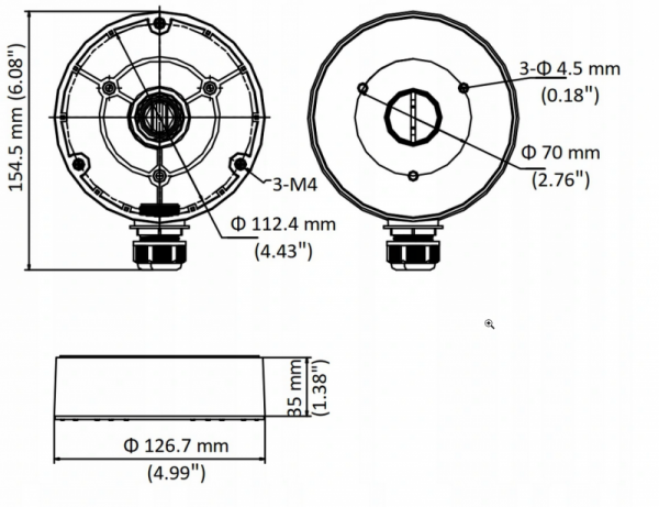 UCHWYT HIKVISION DS-1280ZJ-DM8