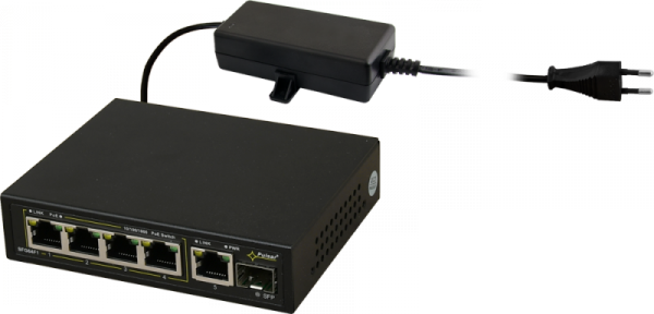 Switch 6-portowy PULSAR SFG64F1 do 4 kamer IP
