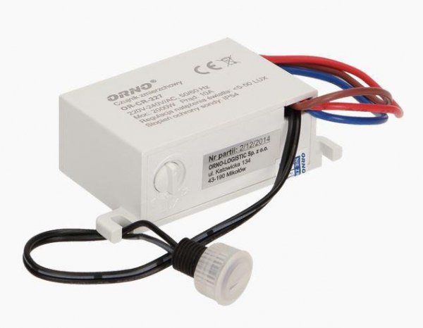 Czujnik  ORNO OR-CR-227 zmierzchowy MINI z zewnętrzną sondą, IP54