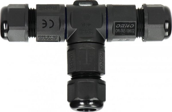 Konektor Mufa kablowa trójnik T IP68, 3x4mm², 450V/25A OR-AE-13602