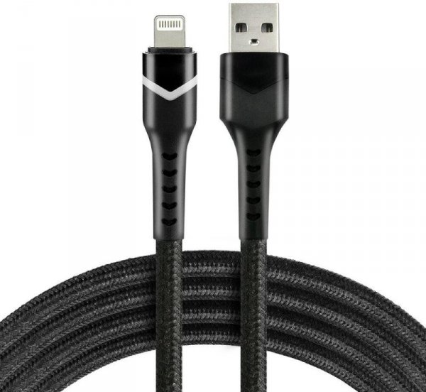 KABEL USB-A / Lightning Apple iPhone LED RGB everActive CBB-1IBR 100cm 2,4A