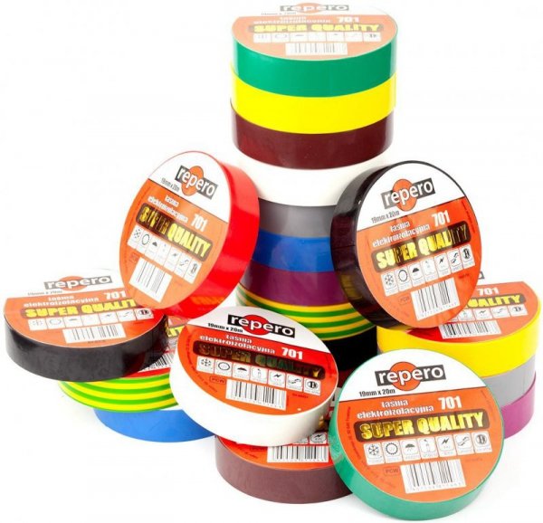 TAŚMA IZOLACYJNA REPERO 701 BRĄZOWA 19MMX20M