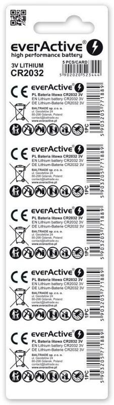 Bateria CR2032 everActive (blister 5 szt.)