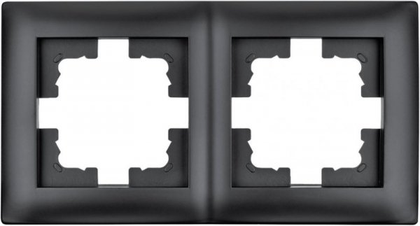 Ramka podwójna czarna LC-48C