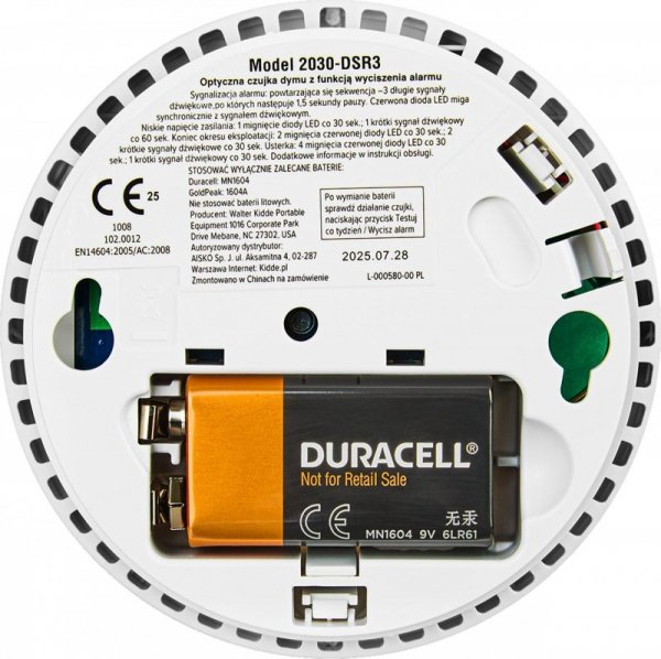 Czujnik dymu KIDDE 2030-DSR3