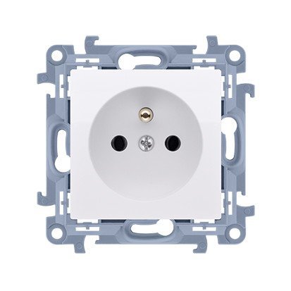 KONTAKT SIMON 10 MODUŁ BIAŁY GNIAZDO 1X Z/U ZACISKI ŚRUBOWE 16A 250V