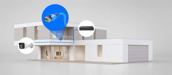 Zestaw monitoringu Hilook 6 kamery IP IPCAM-B8-30DL z dyskiem 2TB