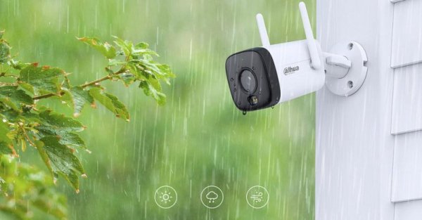 Zestaw monitoringu IP Dahua 2 Kamery WI-FI 5MPx aktywne odtraszanie LED IR do 30m