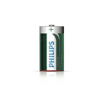R14/C BATERIA CYNKOWO-CHLORKOWA LONGLIFE 1.5V FI26.2 H50.0MM 94.0G BLS.2SZT.