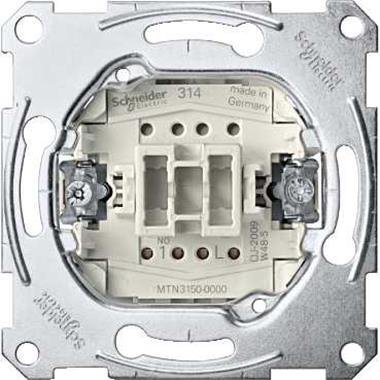 Schneider Electric Merten, mechanizm przycisku, zacisk bezśrubowy, 250V AC 10A, MTN3150-0000