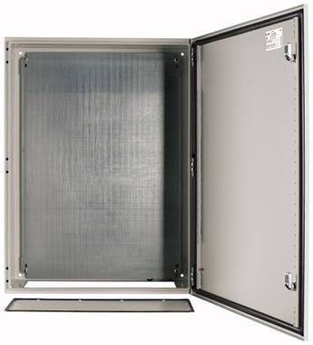 CS 86/250 OBUDOWA METALOWA NT 800X600X250 DRZWI PEŁNE Z PŁYTĄ IP65 SZARY