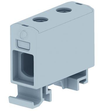 ZŁĄCZKA SZYNOWA PRZELOTOWA 1X AL/CU 1.5-50.0MM2 1000V AC/ 1500V DC ZACISK UNIWERSALNY SZARY