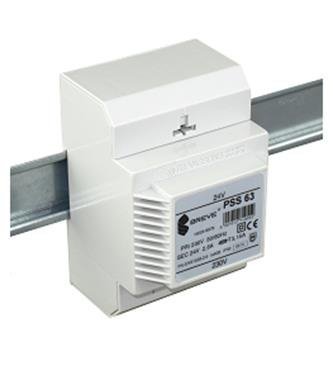 PSS  60 TRANSFORMATOR BEZPIECZEŃSTWA 1F 60VA 230V AC/ 24V AC OBUDOWA TH35 IP30 RDZEŃ KSZTAŁTKOWY EI