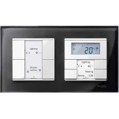 Schneider Electric Merten, M-Elegance szkło, ramka podwójna, onyksowy, MTN404203