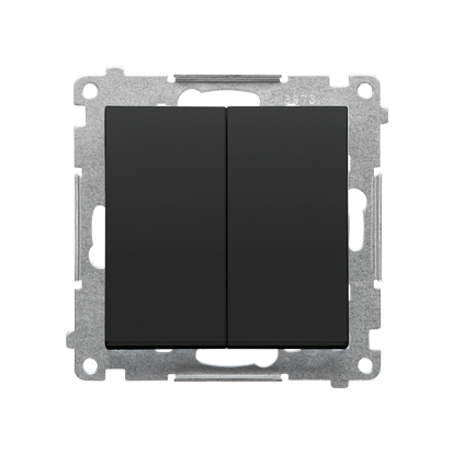 SIMON 55 MODUŁ CZARNY MAT ŁĄCZNIK SERYJNY ZACISKI SPRĘŻYNOWE 10AX 250V