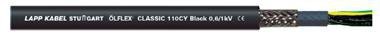 OLFLEX CLASSIC 110 CY BLACK  5G1.5 ŻO CZARNY KABEL STEROWNICZY LINKA 0.6/1KV BĘBEN KL.5 EKRAN NUMER