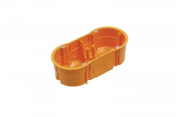 PK 60 PUSZKA INSTALACYJNA PT 2X FI60 Z WKRĘTAMI POMARAŃCZOWY