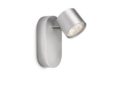 STAR SREBRNY OPRAWA ŚCIENNA SPOT LED 4W 270LM IP20 ALUMINIUM MASSIVE